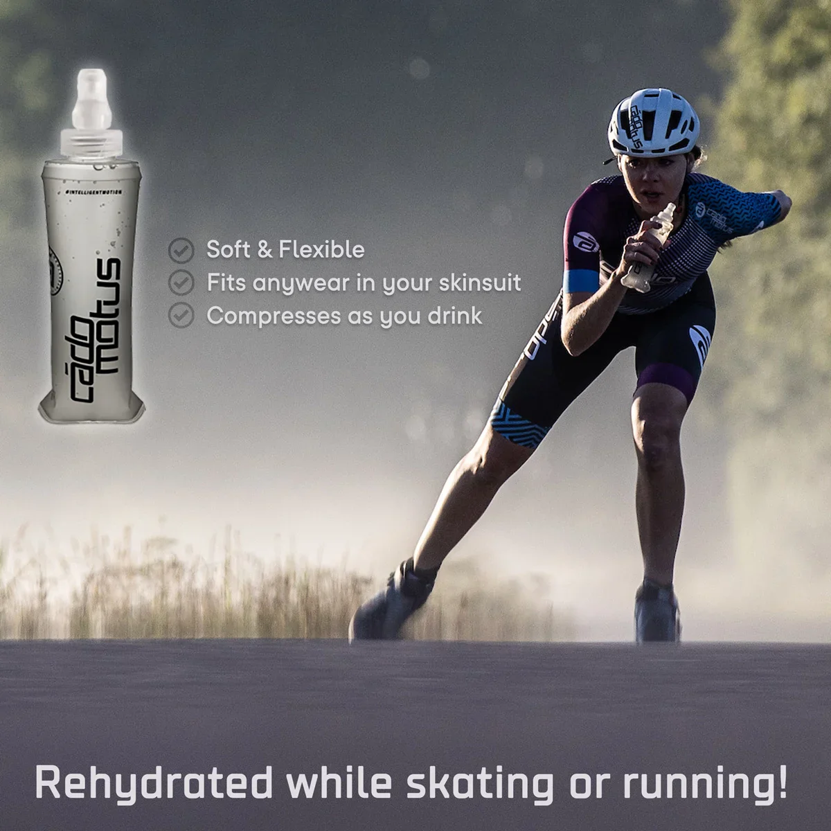 Soft Flask | Collapsible Water Bottle for running and skating | 250ml - Image 3
